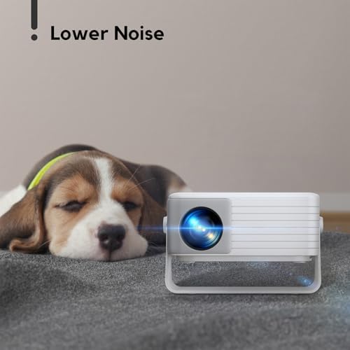 AKIYO O1 Mini Projector for Bedroom, 1080P Supported, Auto Keystone, 15000LM, 360° Rotating, 50% Zoom — image 4