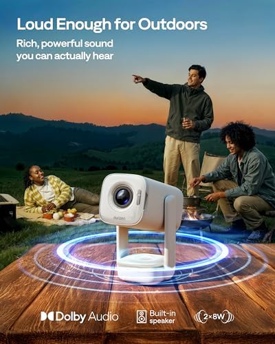 Aurzen D1 Air Portable Projector, Built-in Netflix App, ToF Focus, Native 1080P, 16W Dolby Audio, 65W+ USB-C Power — image 6