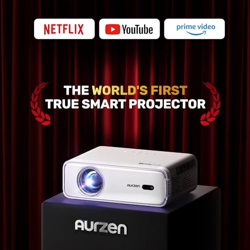 Aurzen Eazze D1 Smart Projector, Netflix App Available, 4K Support, Auto Focus & Auto Keystone, HDR10, Dolby Audio — image 2