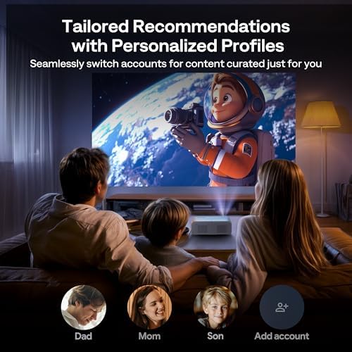 Aurzen EAZZE D1G Official Google TV 4K Supported Smart Projector, WiFi & Bluetooth, Auto Focus & Keystone, Dolby Audio, Native 1080P — image 6