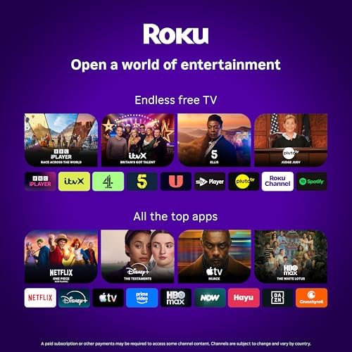 Aurzen Roku TV Projector for Bedroom, Roku Streaming Experience Built-in, 1080P FHD, Dolby Audio, Auto Focus & Keystone — image 2