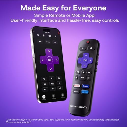Aurzen Roku TV Projector for Bedroom, Roku Streaming Experience Built-in, 1080P FHD, Dolby Audio, Auto Focus & Keystone — image 5