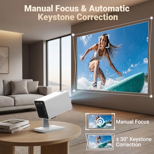 Maypug Mini Projector for Bedroom Ceiling, Smart Portable Projector with Android, WiFi & Bluetooth, 1080P Supported — image 7