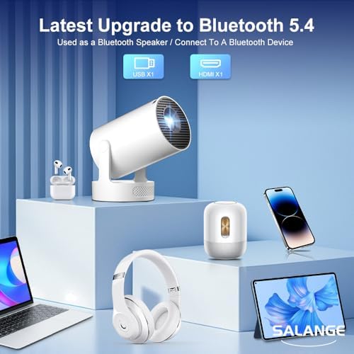 Salange HY300Ultra Smart Projector, Android 14 Built-in Apps, 4K & 8K Support, WiFi 6 Bluetooth 5.4, Auto Vertical Keystone — image 5