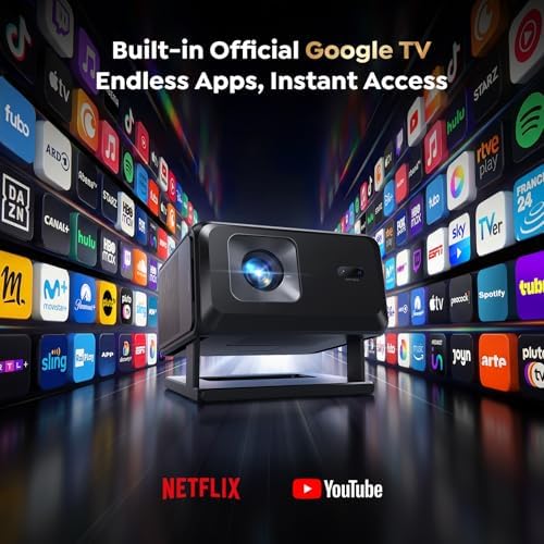 TOPTRO TP3 Built-in Google TV Smart 4K Projector for Home Cinema, Native 1080P, Short-Throw, Auto Focus & 6D Keystone, WiFi 6 Bluetooth 5.3 — image 2