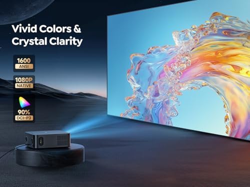 TOPTRO X9 4K Smart Home Projector, 1600 ANSI High Brightness, Compatible with Netflix, 2 x 18W Surround Dolby Audio, ARC, FHD 1080P HDR10, Auto Focus, Keystone, WiFi 6 Bluetooth — image 2