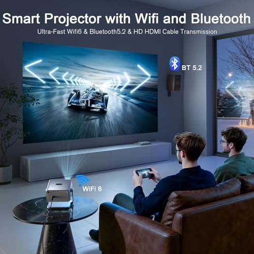 VOPLLS Mini Smart 4K Projector, Officially-Licensed App, Auto Focus & Keystone, 1000 ANSI Full HD 1080P WiFi 6 Bluetooth Portable Projector — image 6