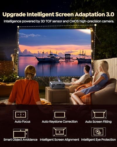 WiMiUS P62 PRO Smart 4K Projector, Netflix Included, Dolby Audio, 1400ANSI FHD 1080P Portable, HDR10, Short Throw Auto Focus/Keystone, WiFi6 Bluetooth — image 5