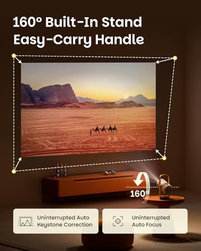 XGIMI Vibe One Battery Powered Mini 1080P Smart Portable Projector, Google TV with Licensed Netflix, Sound by JBL, Built-in Battery — image 3