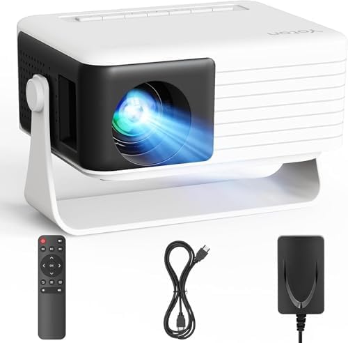 Yoton Y3 Mini Projector, 317g Ultra-Portable, 360° Rotating, Auto Keystone, 50% Zoom, 1080P Supported
